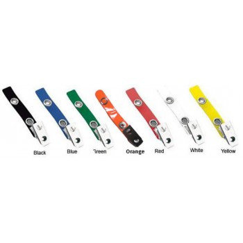 Badge Clip Colored Vinyl 2-3/4" Strap - 100 pack